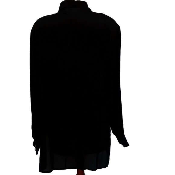 Diane Gilman Silk Sequin Cockatoo Tropical Birds Floral Blouse Size Large VTG - Picture 3 of 16